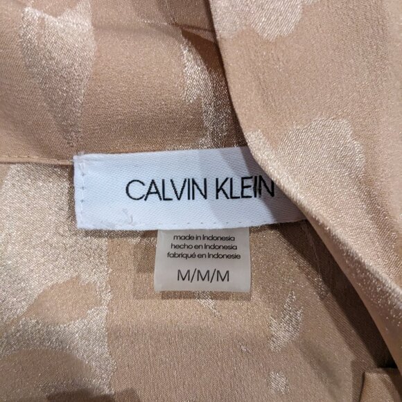 Calvin Klein Neck Tie Button Up Size Medium - Picture 4 of 4